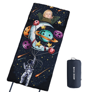 astronaut sleeping bag with pillow for kids boys 