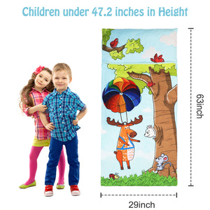 size of Cartoon Parachute Tree House Sleeping Bag for Kids