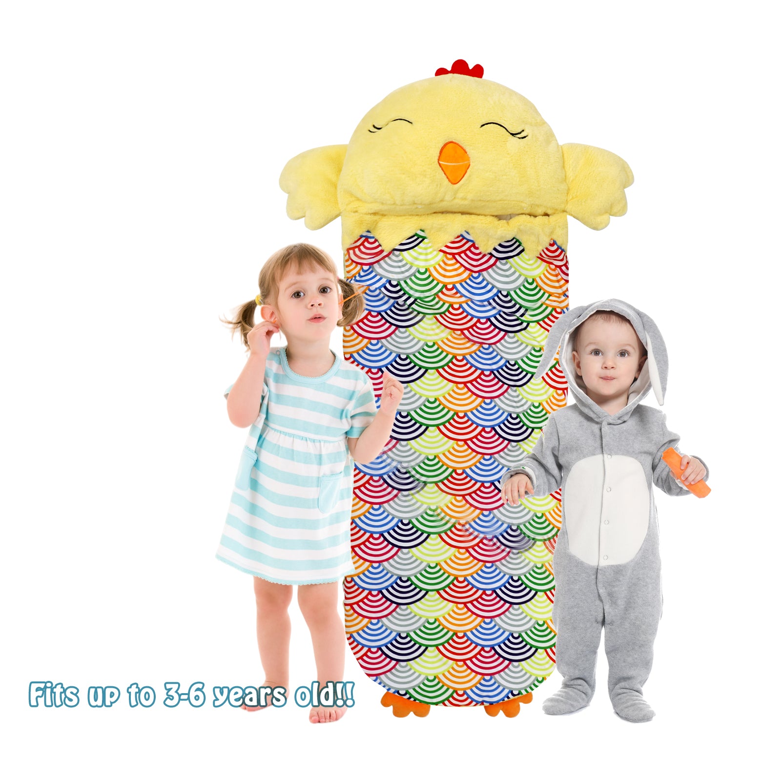 a rain bow slppeing bag for kidsin a Kids Sleeping Bags, Glow in The Dark Slumber Kids, Toddler Nap Mat with Pillow and Blanket for Sleepover, Daycare, Preschool (62" x 28") (Unicorn) : Toys & Games Friendly FabricThe Unicorn slumber sack is made with 100% soft and breathable polyester fibers Camping Unicorn Sleep Bag Pillow